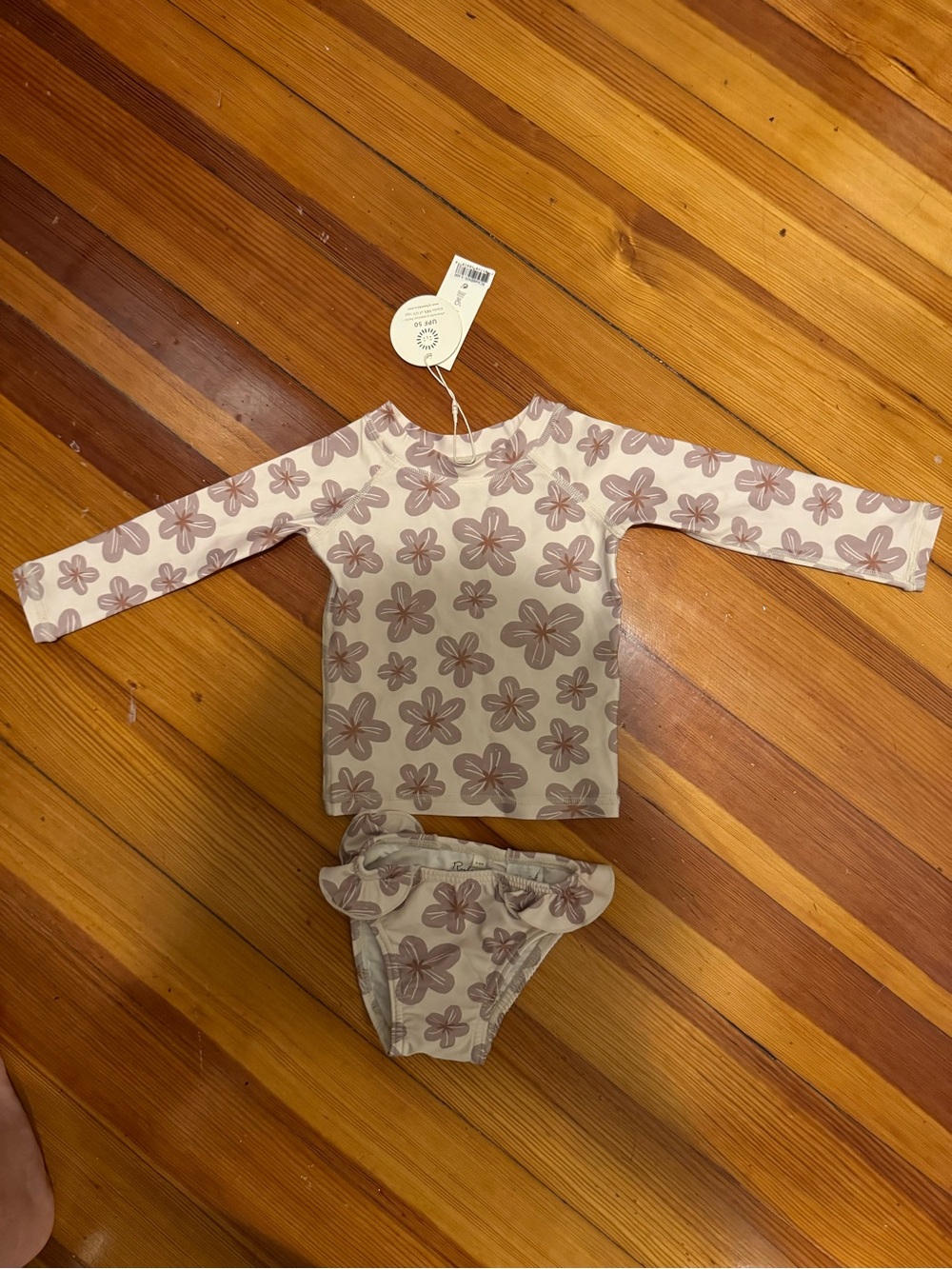 Rylee + Cru Long Sleeve Rash Guard Two-Piece Set